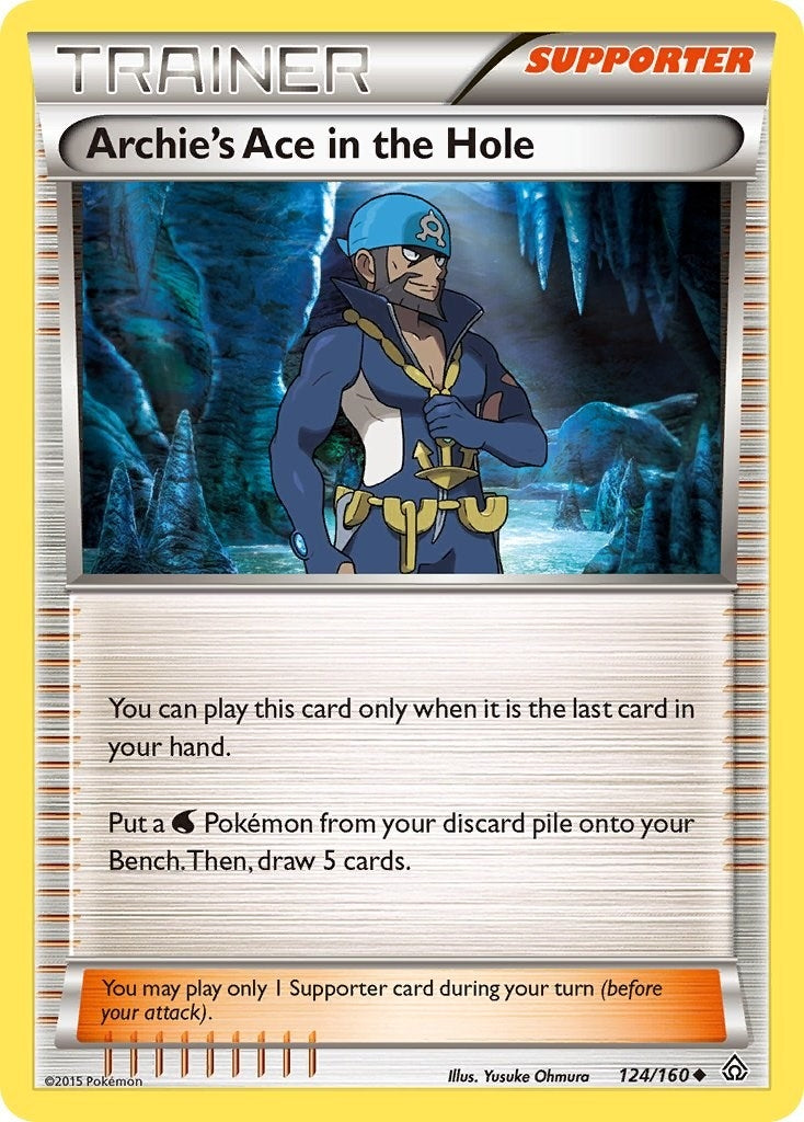 Image for Archie's Ace in the Hole (124/160) (XY - Primal Clash) (PRC) - Pokemon