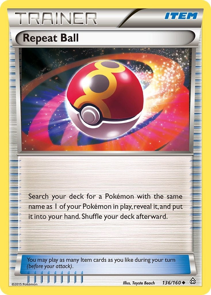 Image for Repeat Ball (136/160) (XY - Primal Clash) (PRC) - Pokemon
