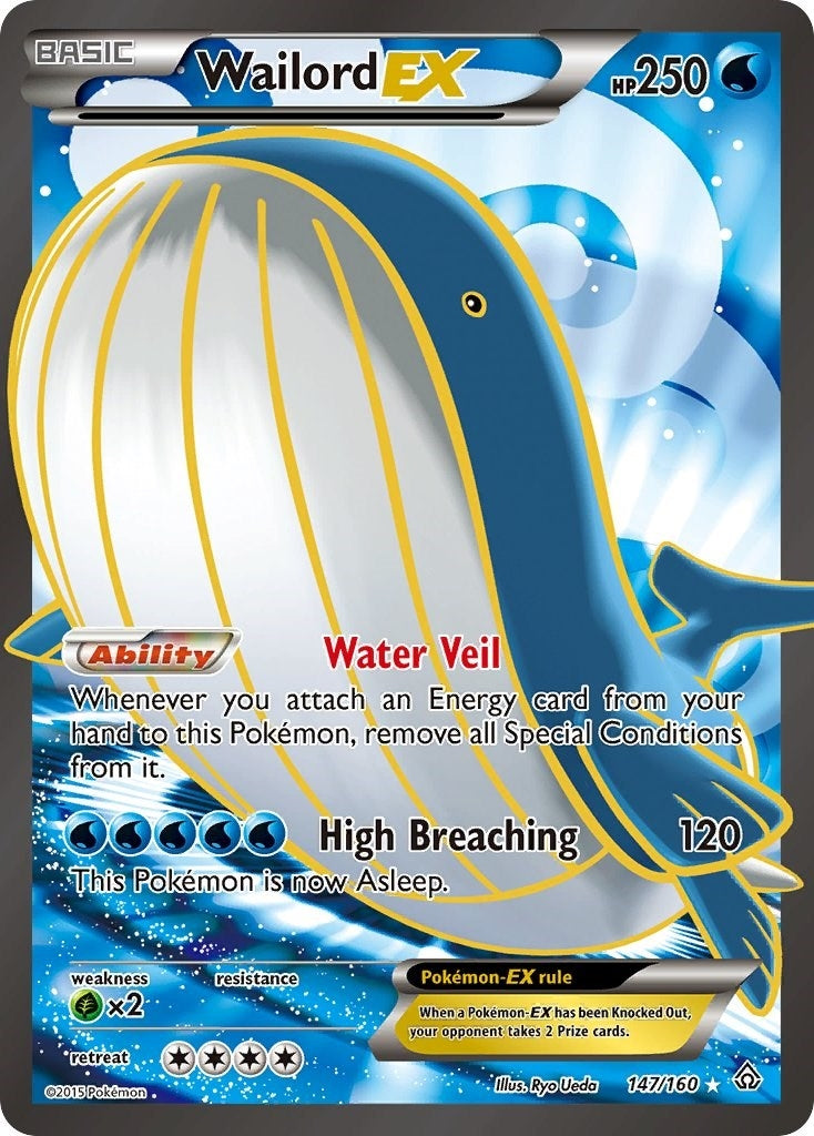 Image for Wailord EX (147 Full Art) (147/160) (XY - Primal Clash) (PRC) - Pokemon