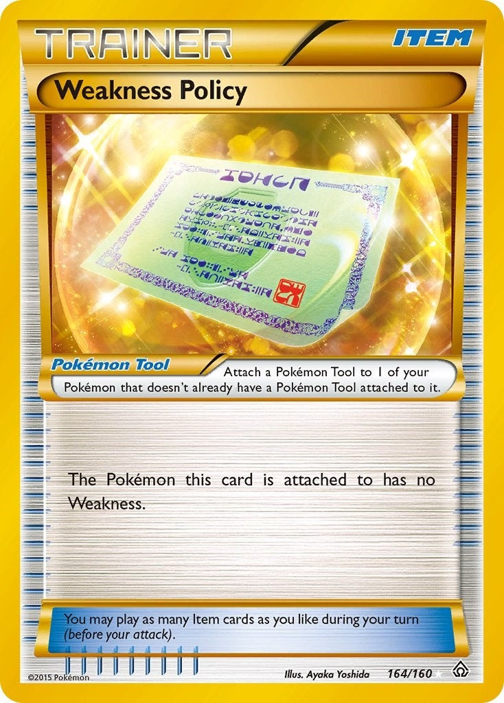 Image for Weakness Policy (164 Secret Rare) (164/160) (XY - Primal Clash) (PRC) - Pokemon