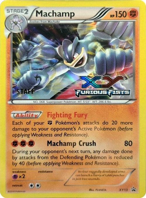 Image for Machamp - XY13 (Prerelease) [Staff] (XY13) (XY Promos) (PR) - Pokemon
