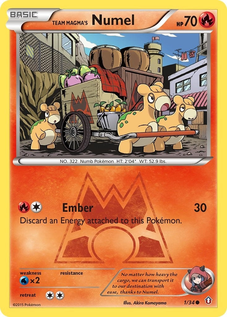 Image for Team Magma's Numel (1/34) (Double Crisis) (DCR) - Pokemon