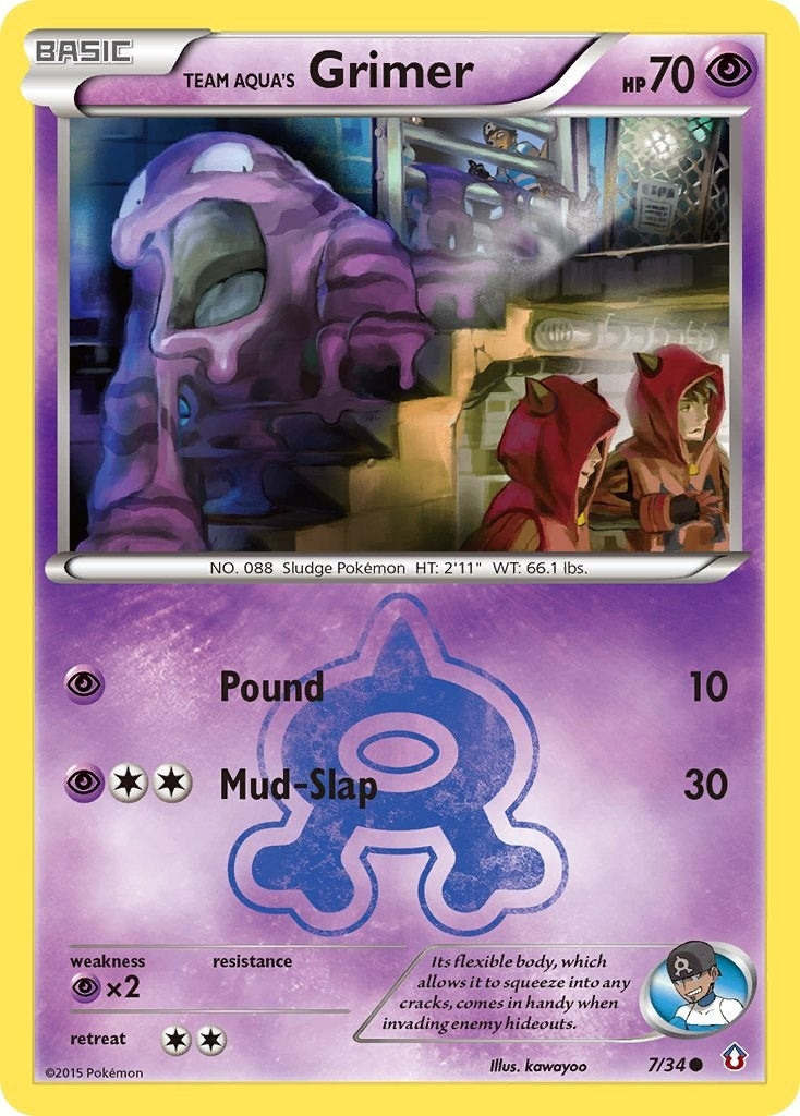 Image for Team Aqua's Grimer (7/34) (Double Crisis) (DCR) - Pokemon