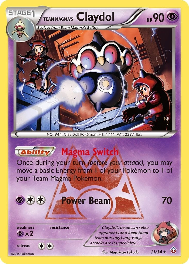 Image for Team Magma's Claydol (11/34) (Double Crisis) (DCR) - Pokemon