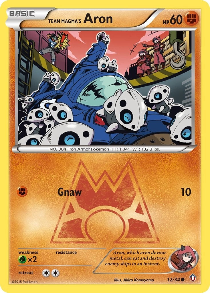 Image for Team Magma's Aron (12/34) (Double Crisis) (DCR) - Pokemon