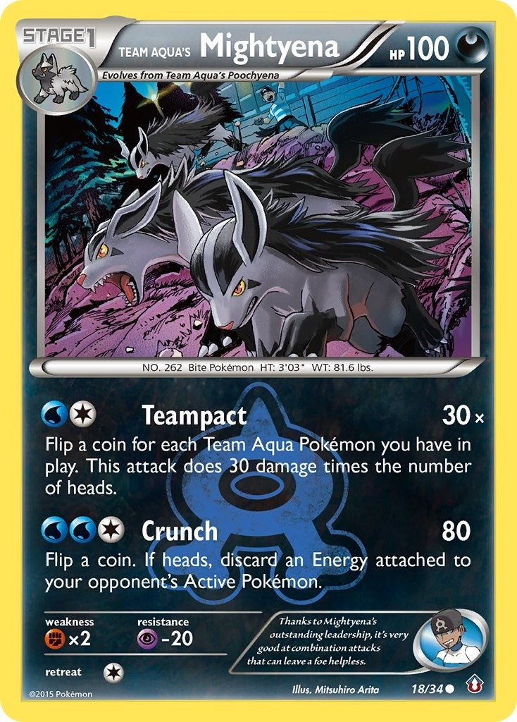 Image for Team Aqua's Mightyena (18/34) (Double Crisis) (DCR) - Pokemon