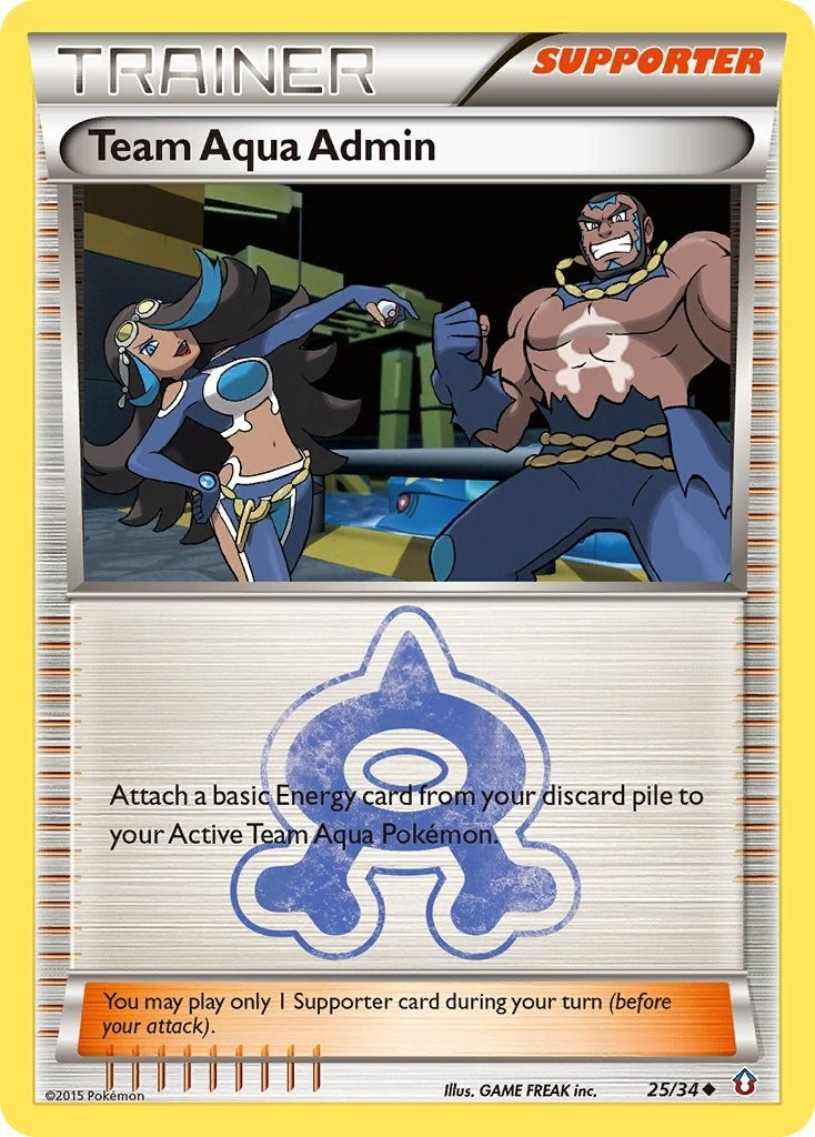 Image for Team Aqua Admin (25/34) (Double Crisis) (DCR) - Pokemon
