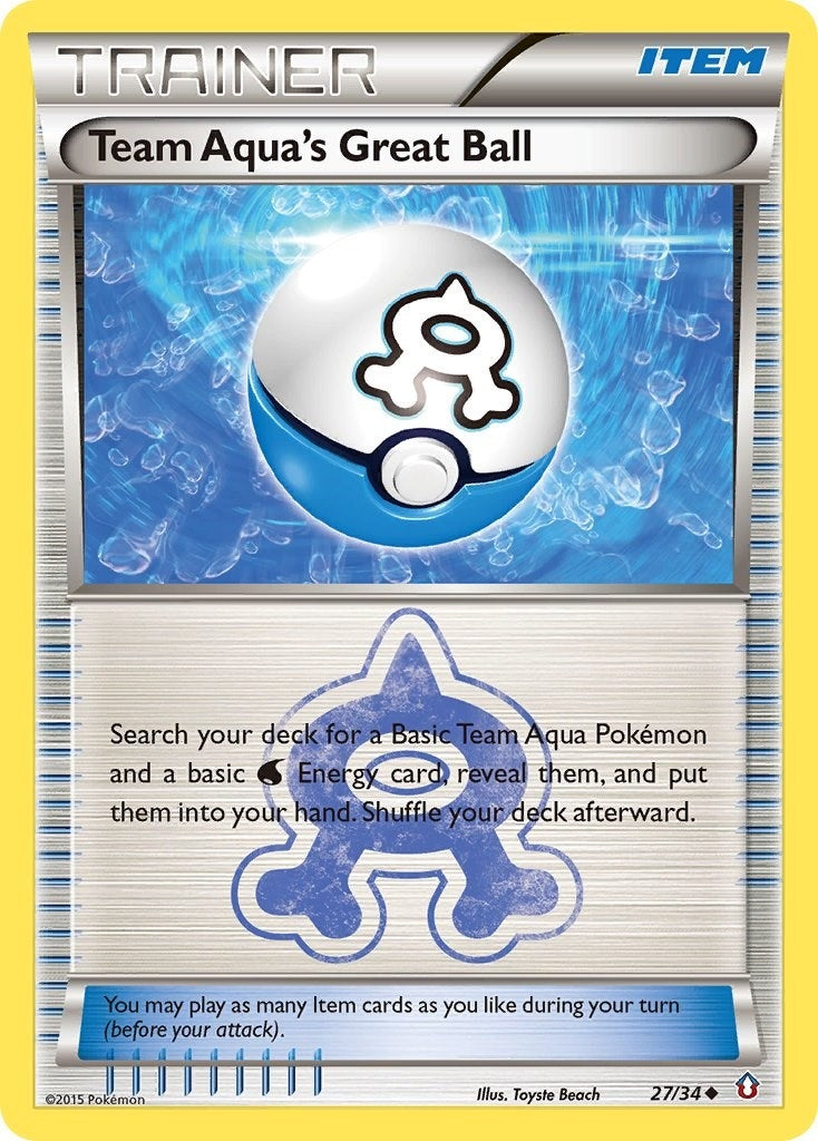 Image for Team Aqua's Great Ball (27/34) (Double Crisis) (DCR) - Pokemon