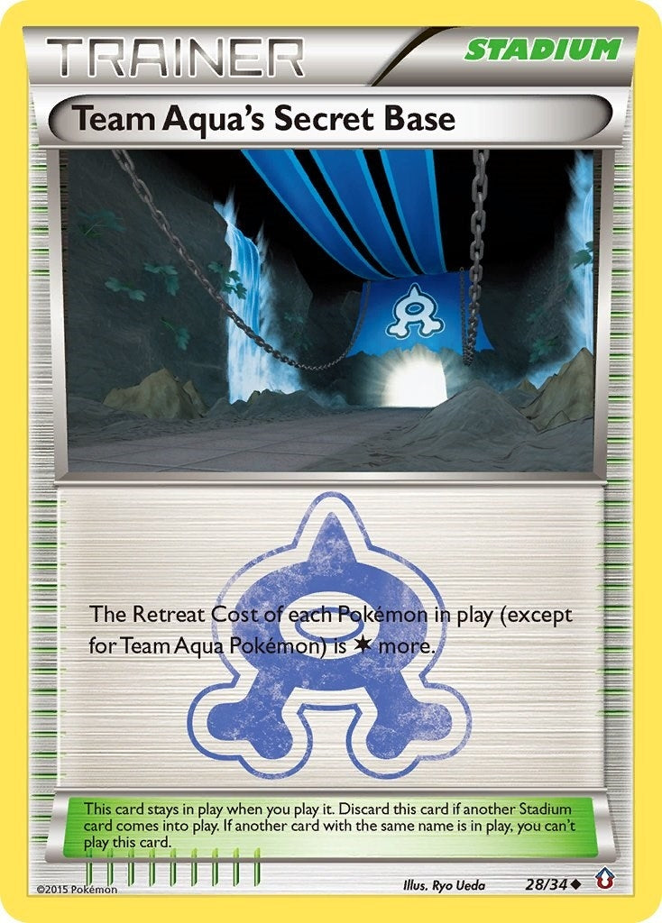Image for Team Aqua's Secret Base (28/34) (Double Crisis) (DCR) - Pokemon