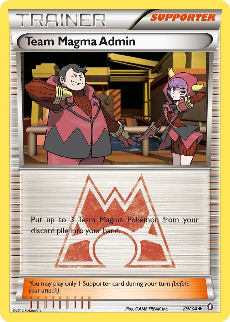 Image for Team Magma Admin (29/34) (Double Crisis) (DCR) - Pokemon