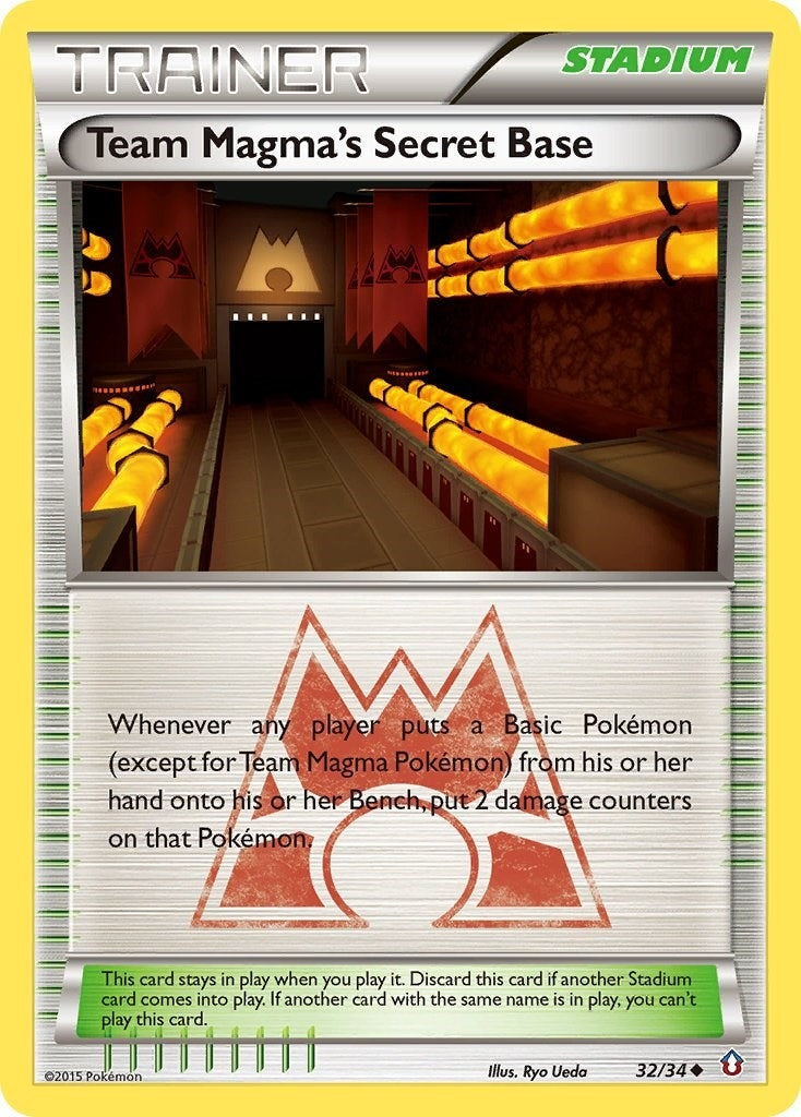 Image for Team Magma's Secret Base (32/34) (Double Crisis) (DCR) - Pokemon