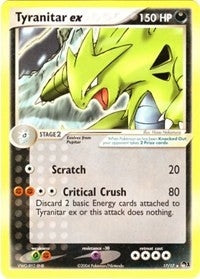 Image for Tyranitar ex (Non-Holo) (017/017) (POP Series 1) (POP) - Pokemon