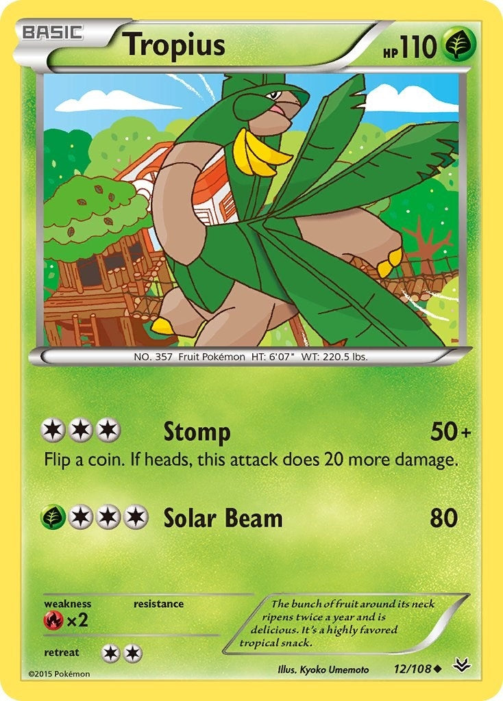 Image for Tropius (12/108) (XY - Roaring Skies) (ROS) - Pokemon