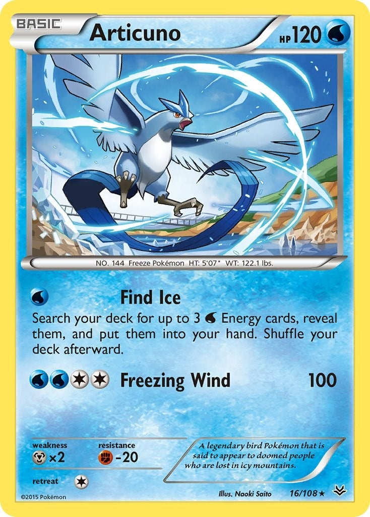 Image for Articuno (16) (16/108) (XY - Roaring Skies) (ROS) - Pokemon