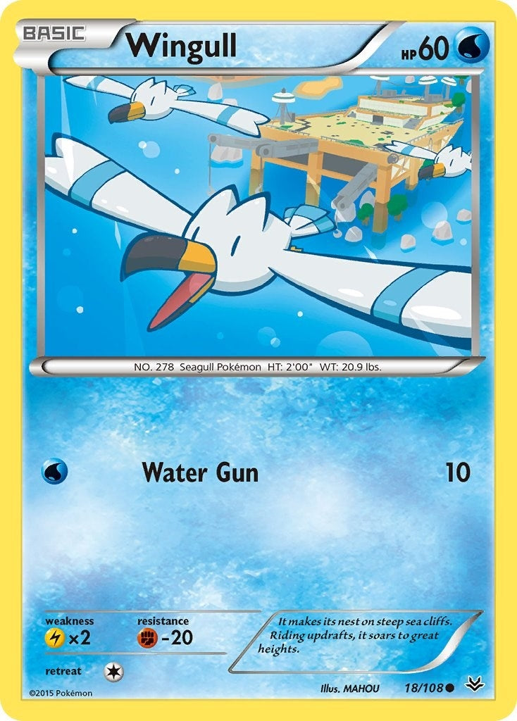 Image for Wingull (18/108) (XY - Roaring Skies) (ROS) - Pokemon
