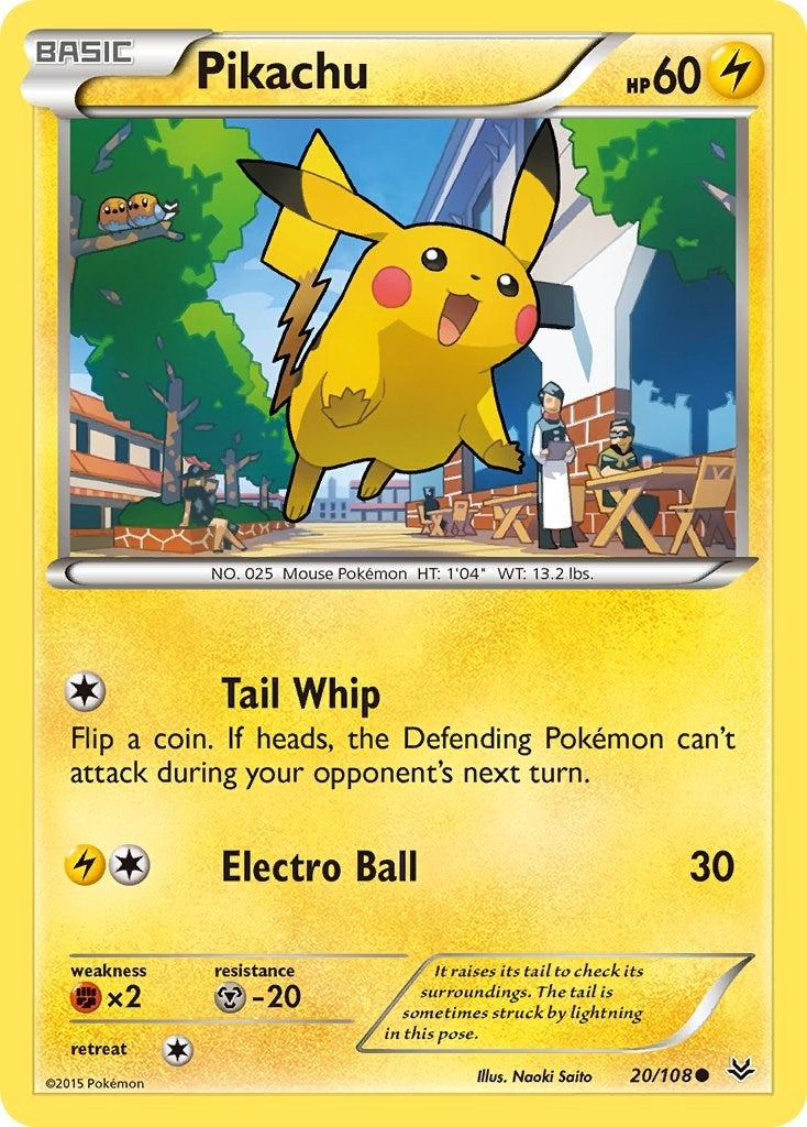 Image for Pikachu (20/108) (XY - Roaring Skies) (ROS) - Pokemon