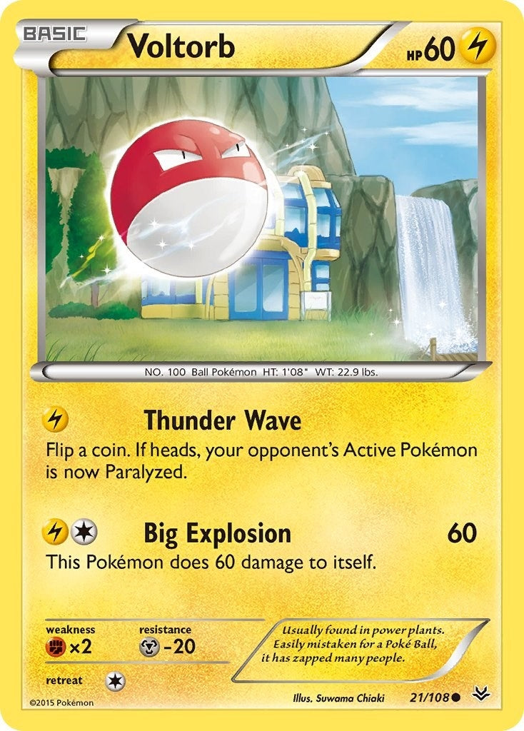 Image for Voltorb (21/108) (XY - Roaring Skies) (ROS) - Pokemon