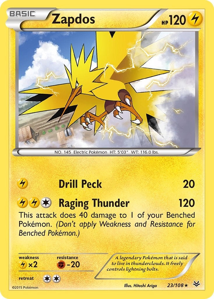 Image for Zapdos (23/108) (XY - Roaring Skies) (ROS) - Pokemon