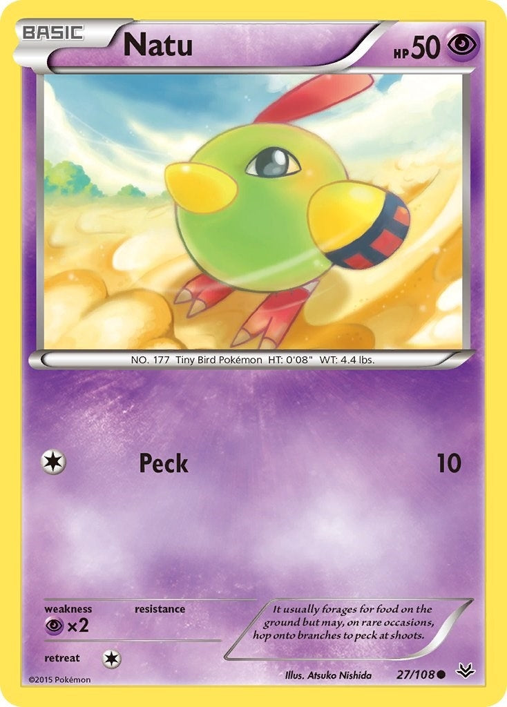 Image for Natu (27) (27/108) (XY - Roaring Skies) (ROS) - Pokemon