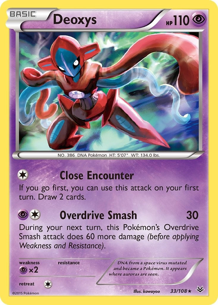 Image for Deoxys (33/108) (XY - Roaring Skies) (ROS) - Pokemon