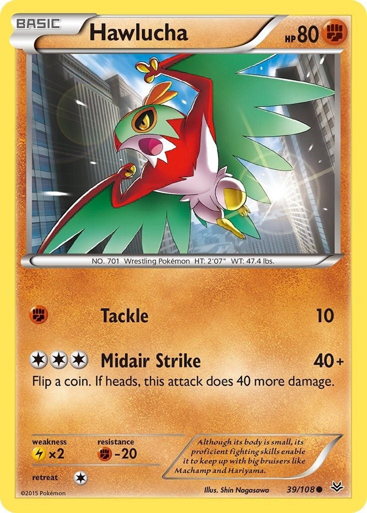 Image for Hawlucha (39/108) (XY - Roaring Skies) (ROS) - Pokemon