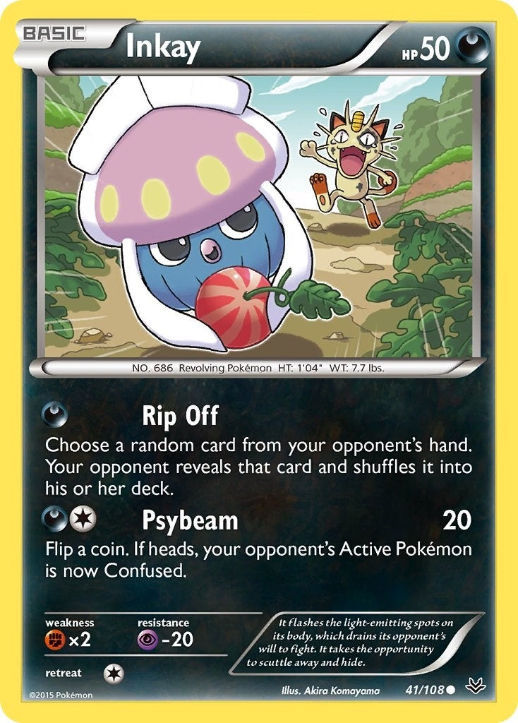 Image for Inkay (41/108) (XY - Roaring Skies) (ROS) - Pokemon