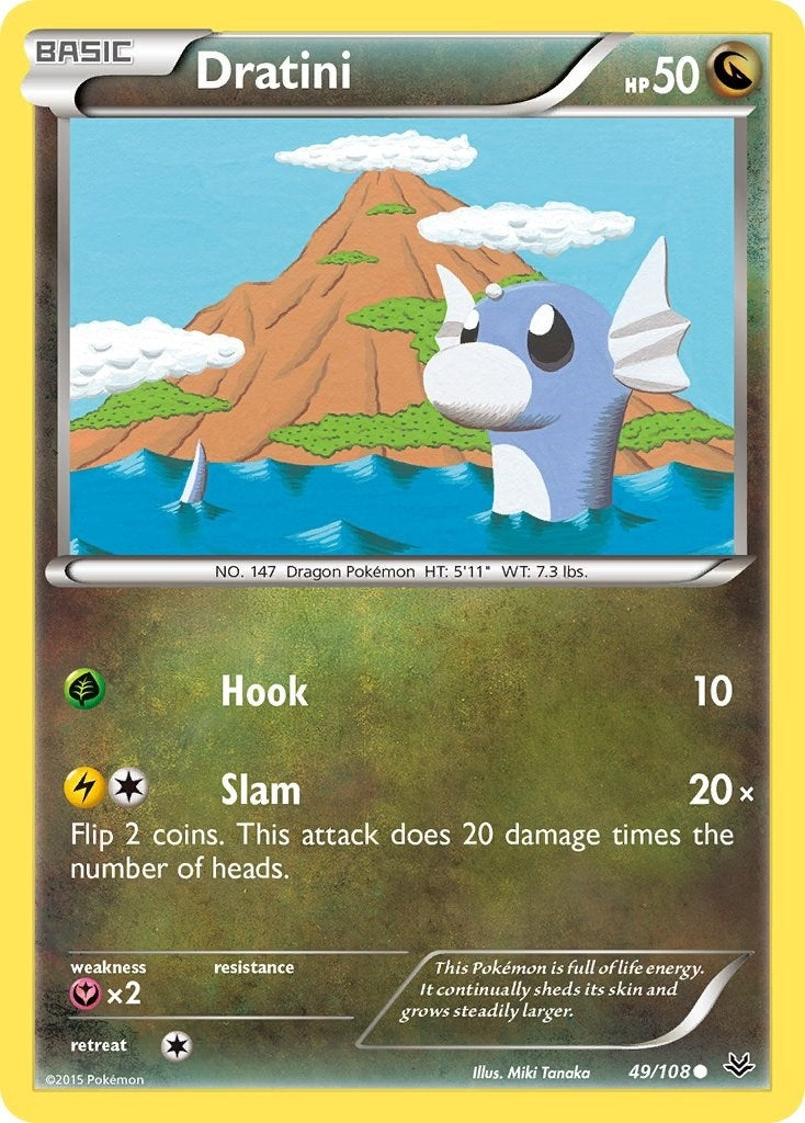Image for Dratini (49/108) (XY - Roaring Skies) (ROS) - Pokemon