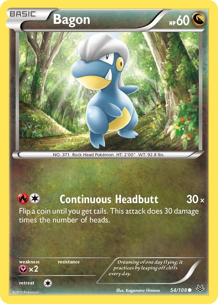 Image for Bagon (54) (54/108) (XY - Roaring Skies) (ROS) - Pokemon