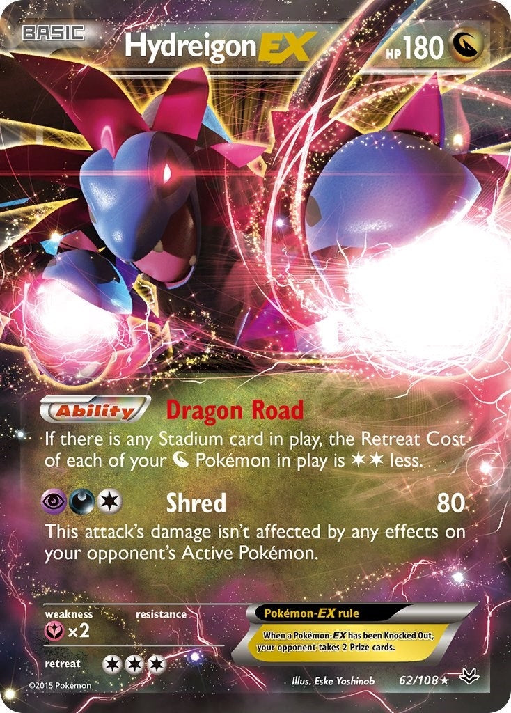 Image for Hydreigon EX (62/108) (XY - Roaring Skies) (ROS) - Pokemon