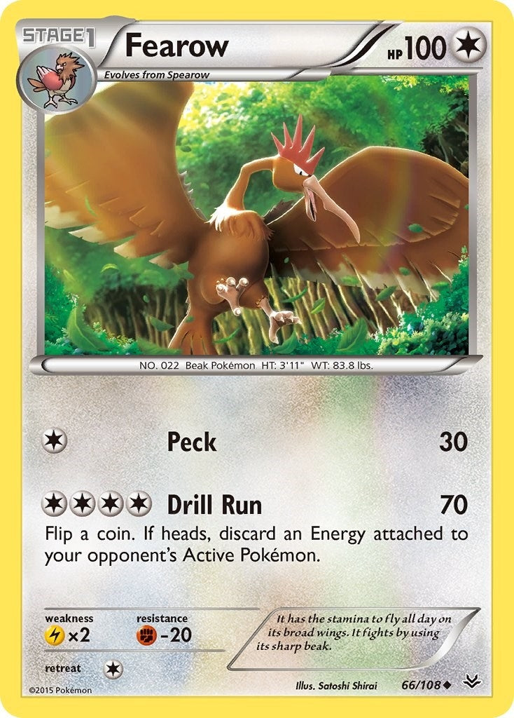 Image for Fearow (66/108) (XY - Roaring Skies) (ROS) - Pokemon