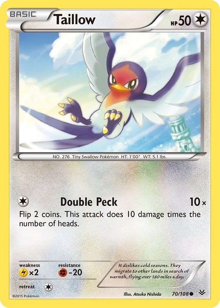 Image for Taillow (70/108) (XY - Roaring Skies) (ROS) - Pokemon
