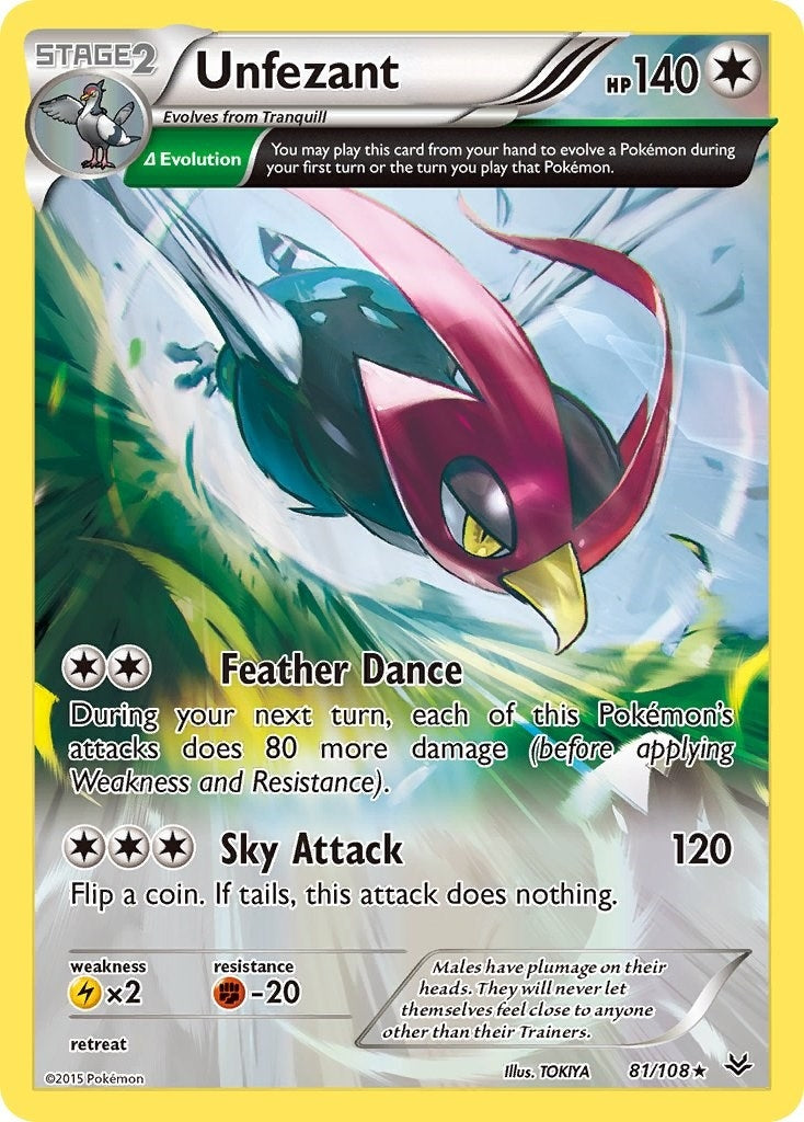 Image for Unfezant (81 Delta) (81/108) (XY - Roaring Skies) (ROS) - Pokemon