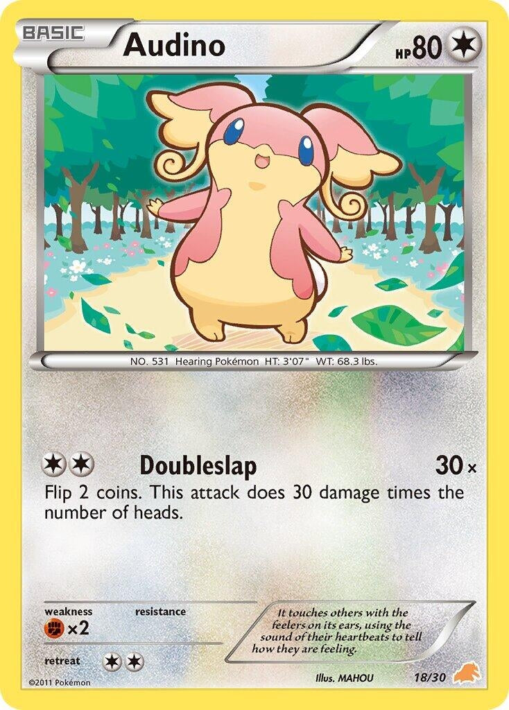 Image for Audino (#18) (18/30) (BW Trainer Kit: Excadrill & Zoroark) (BLW) - Pokemon