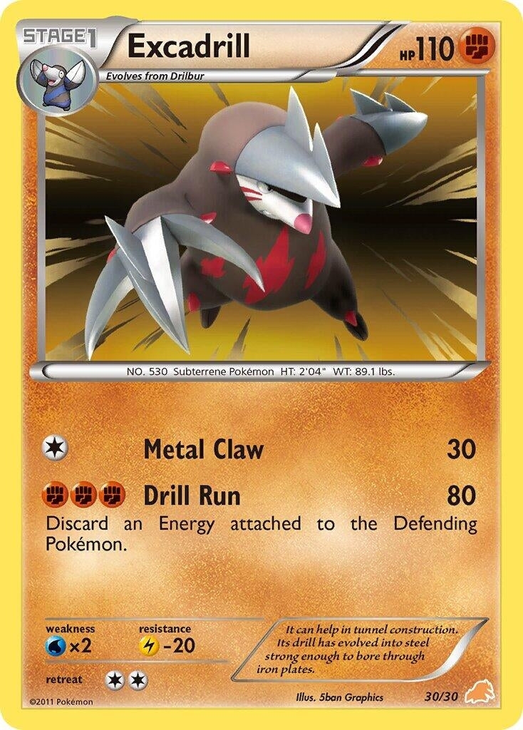 Image for Excadrill (#30 Holo) (30/30) (BW Trainer Kit: Excadrill & Zoroark) (BLW) - Pokemon