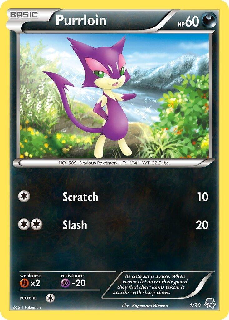 Image for Purrloin (#1) (1/30) (BW Trainer Kit: Excadrill & Zoroark) (BLW) - Pokemon