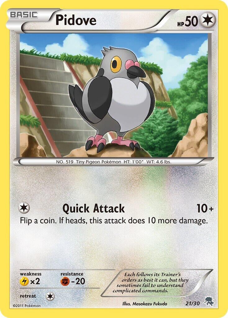 Image for Pidove (#21) (21/30) (BW Trainer Kit: Excadrill & Zoroark) (BLW) - Pokemon