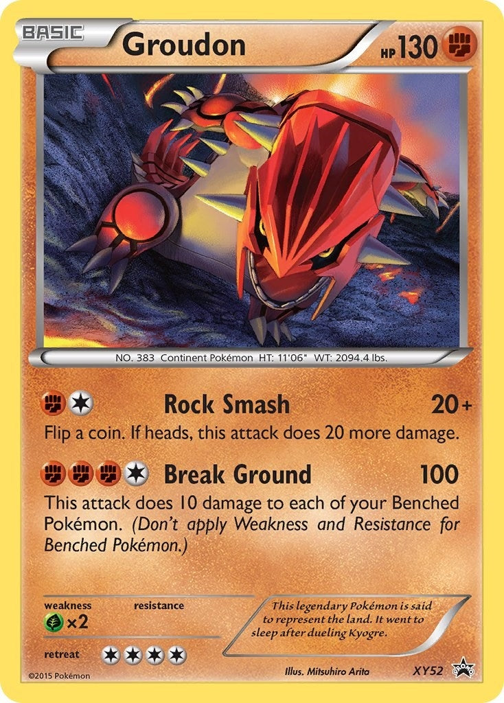 Image for Groudon - XY52 (XY52) (XY Promos) (PR) - Pokemon