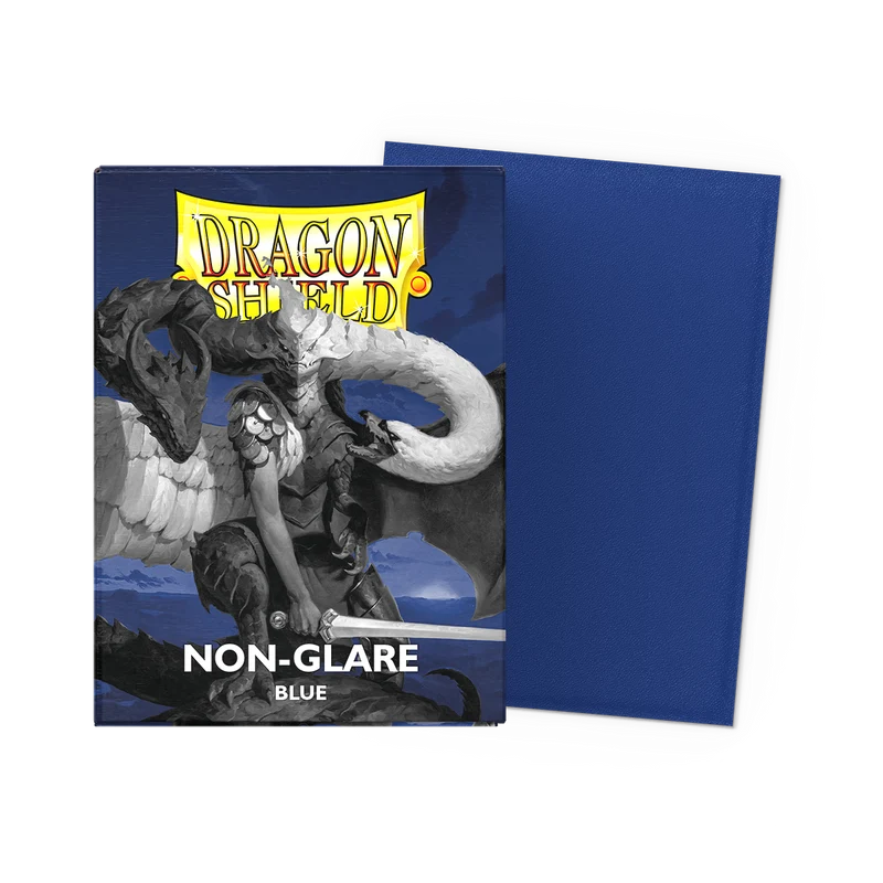 Dragon Shield - Standard 'Blue' Non-Glare Matte Sleeves 100 pack - PokeBox USA
