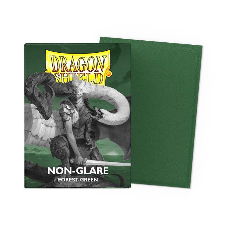 Dragon Shield - Standard 'Forest Green' Non-Glare Matte Sleeves 100 pack - PokeBox USA