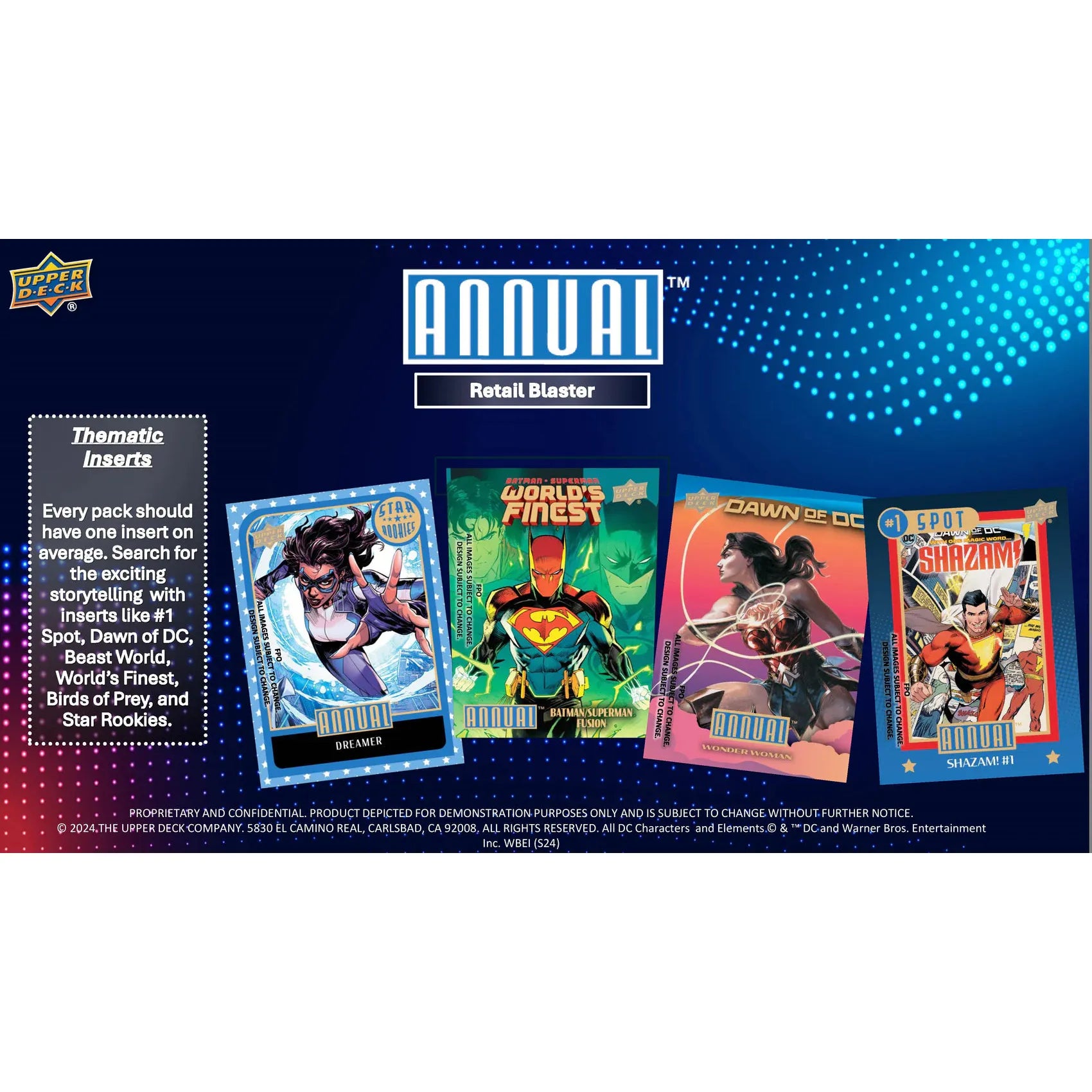 2023-24 Upper Deck DC Annual Trading Cards Blaster Box - PokeBox USA