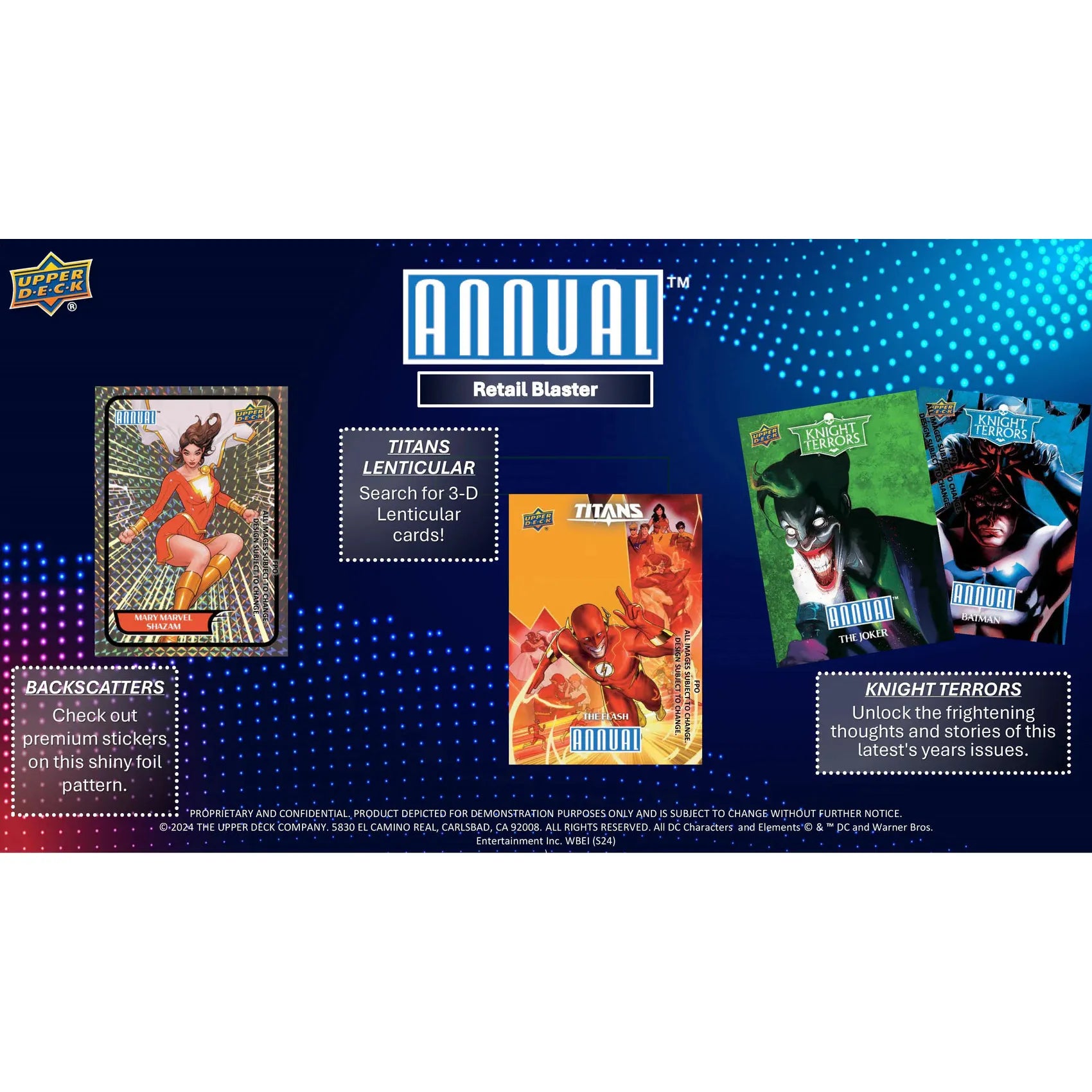 2023-24 Upper Deck DC Annual Trading Cards Blaster Box - PokeBox USA