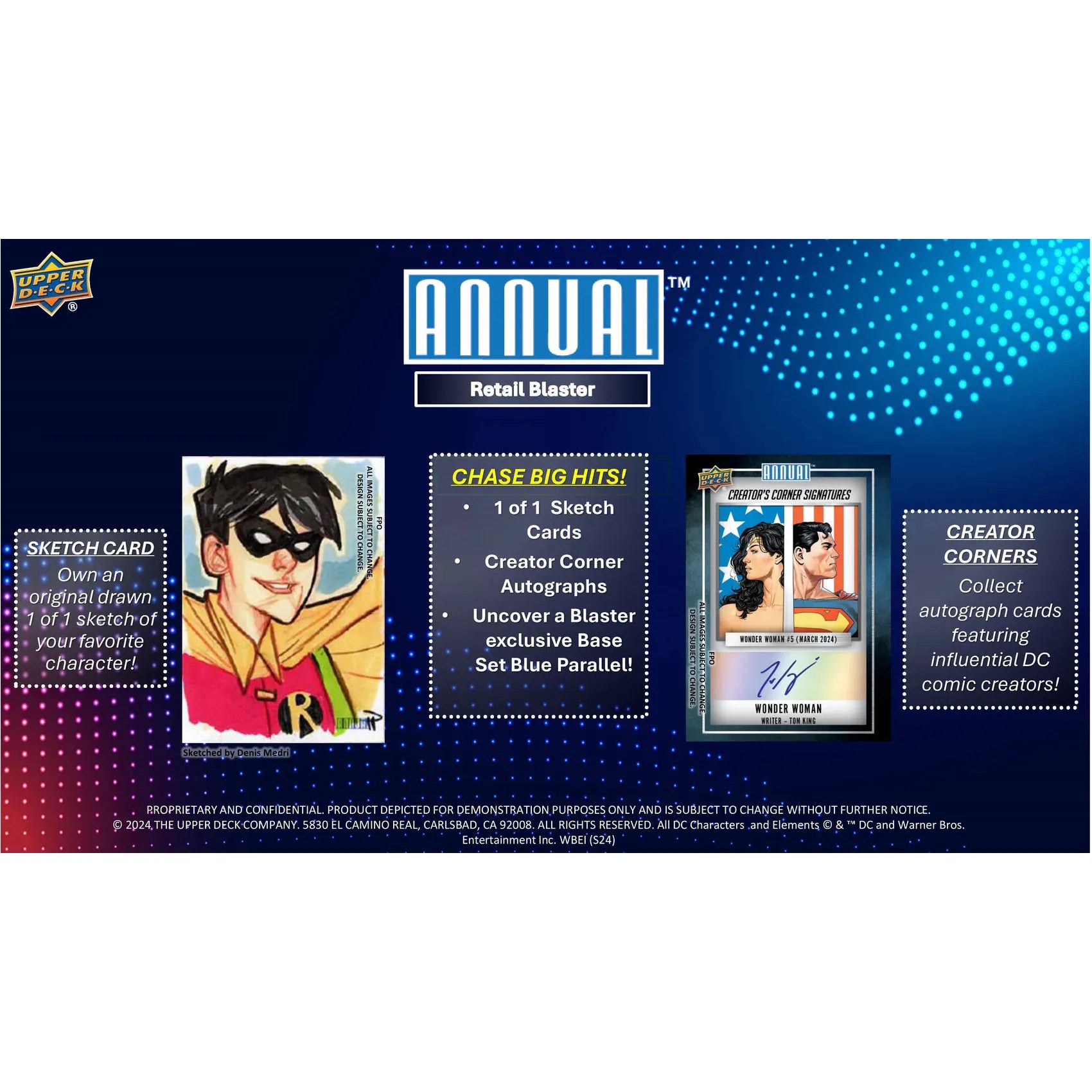 2023-24 Upper Deck DC Annual Trading Cards Blaster Box - PokeBox USA