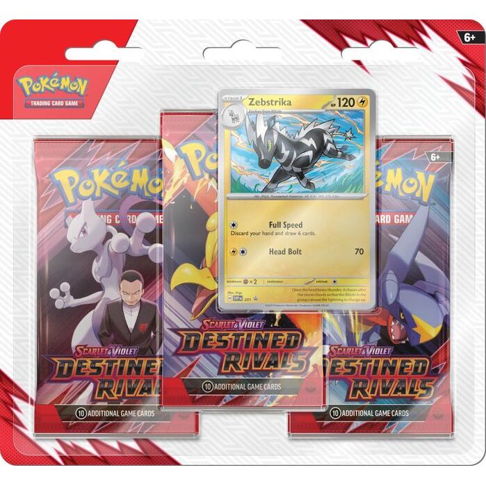 POKMON TCG Scarlet & Violet: Destined Rivals 3 Pack Blister (assorted POKMON TCG Scarlet & Violet: Destined Rivals 3 Pack Blister (assorted