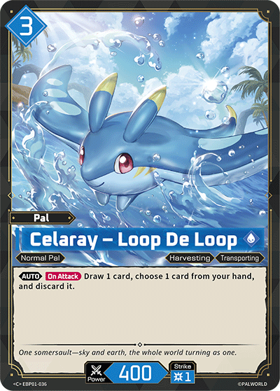 Image for Celaray – Loop De Loop (EBP01-036) (Dawn of Palpagos) (EBP01) - Palworld Official Card Game