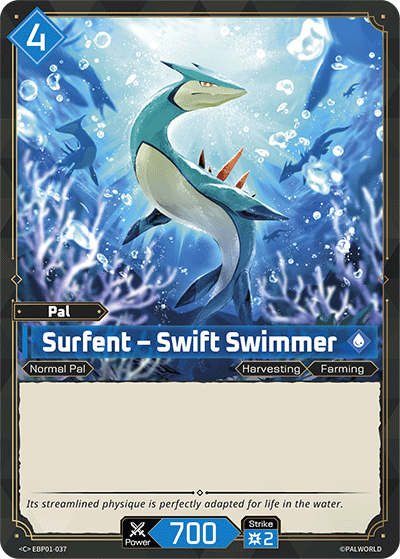 Image for Surfent – Swift Swimmer (EBP01-037) (Dawn of Palpagos) (EBP01) - Palworld Official Card Game