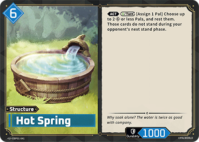 Image for Hot Spring (EBP01-041) (Dawn of Palpagos) (EBP01) - Palworld Official Card Game