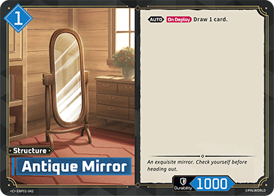 Image for Antique Mirror (EBP01-042) (Dawn of Palpagos) (EBP01) - Palworld Official Card Game