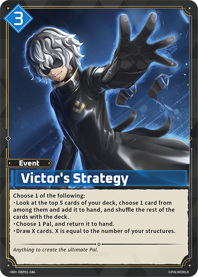 Image for Victor's Strategy (EBP01-046) (Dawn of Palpagos) (EBP01) - Palworld Official Card Game