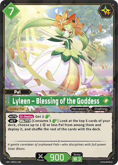 Image for Lyleen – Blessing of the Goddess (EBP01-049) (Dawn of Palpagos) (EBP01) - Palworld Official Card Game