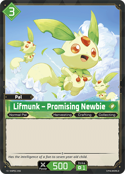 Image for Lifmunk – Promising Newbie (EBP01-056) (Dawn of Palpagos) (EBP01) - Palworld Official Card Game